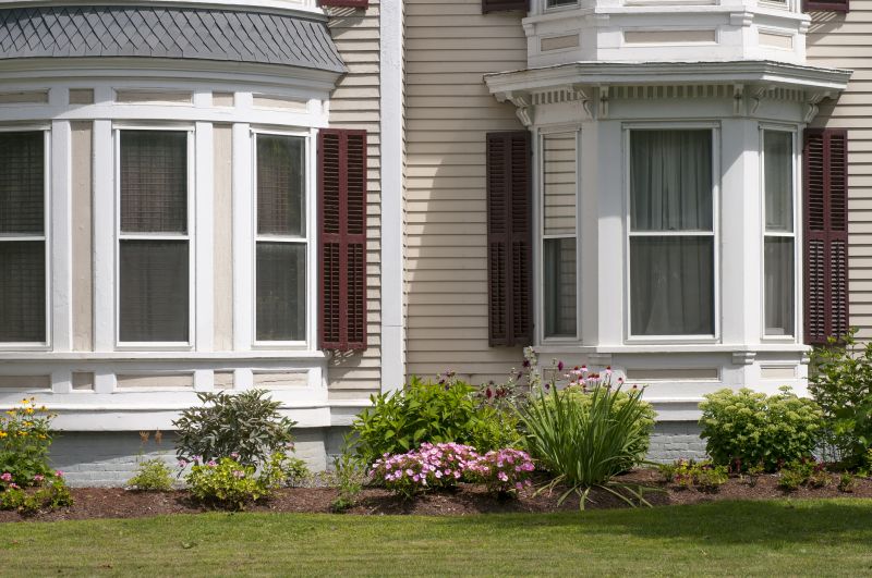 Exterior View of a Home with Bay Windows